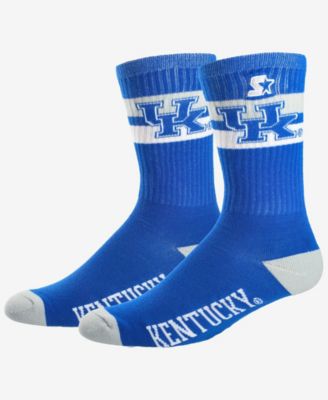 Starter Men's and Women's Kentucky Wildcats Team Color Two-Stripe Crew Socks