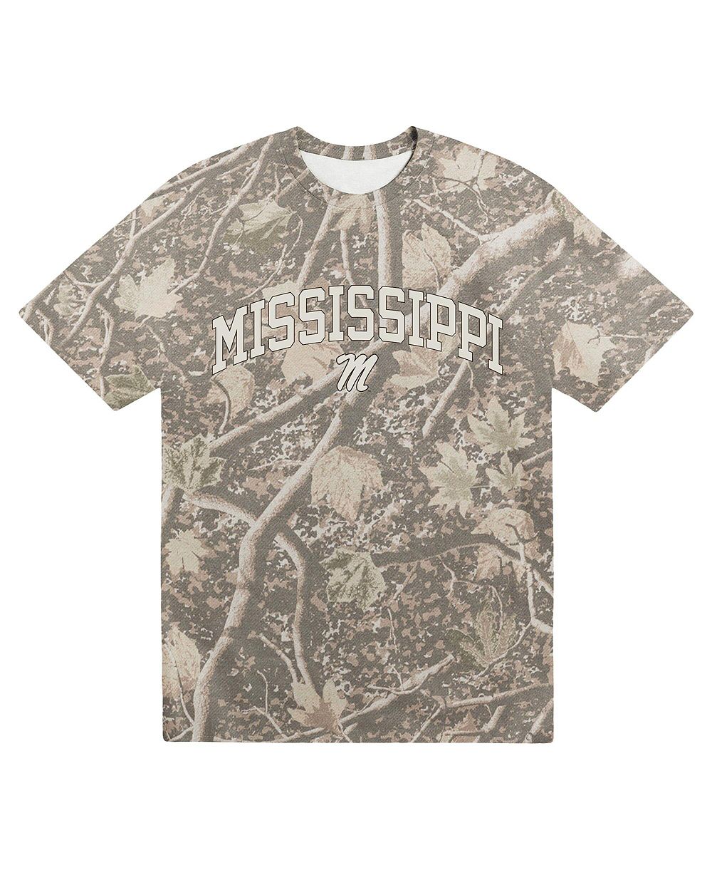 Мужская футболка Uscape Apparel Camo Ole Miss Rebels Back Bay Heavyweight