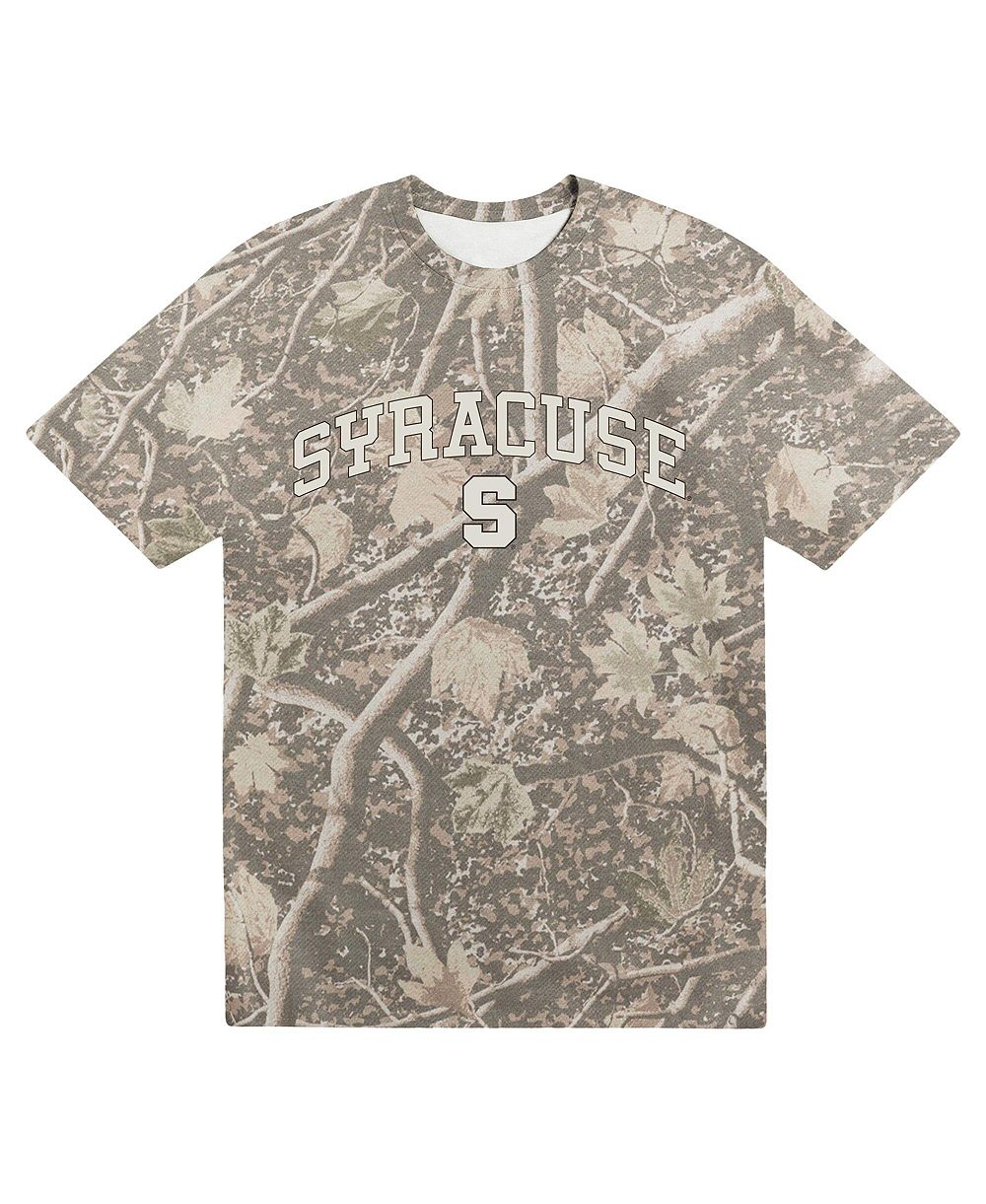 Uscape Apparel Мужская футболка с принтом Syracuse Orange Back Bay Heavyweight