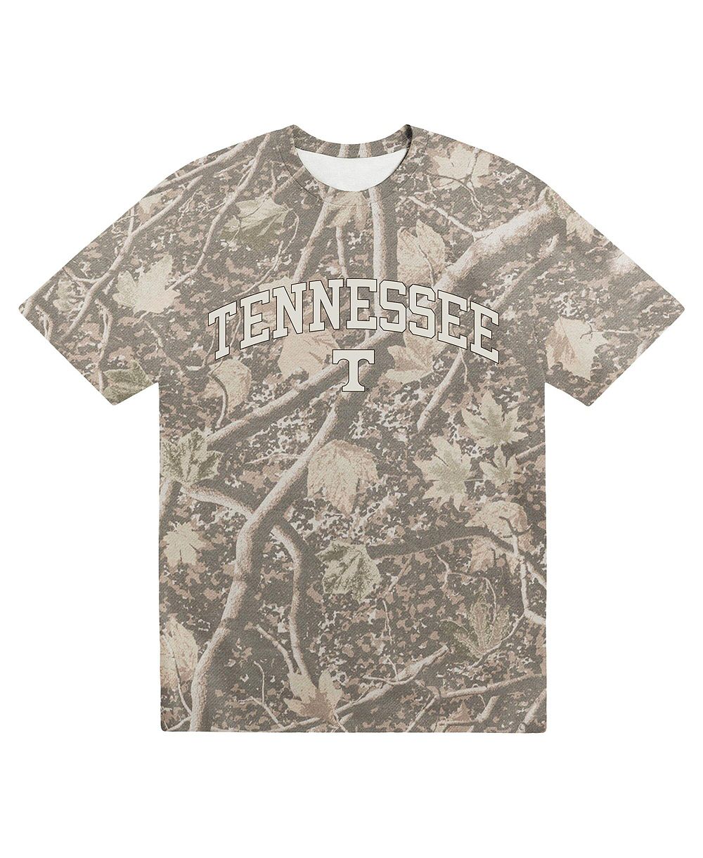 Мужская тяжелая футболка Uscape Apparel Camo Tennessee Volunteers Back Bay