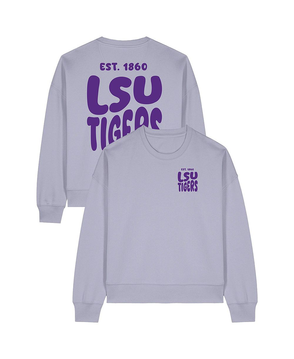 Женское свитшот Uscape Apparel Purple LSU Tigers Cloud