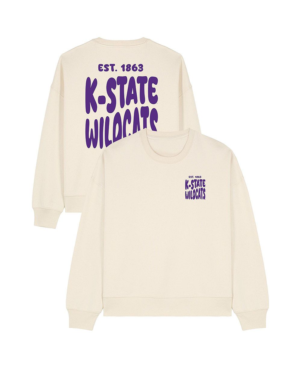 Uscape Apparel Женское худи Cloud Kansas State Wildcats, цвет Cream