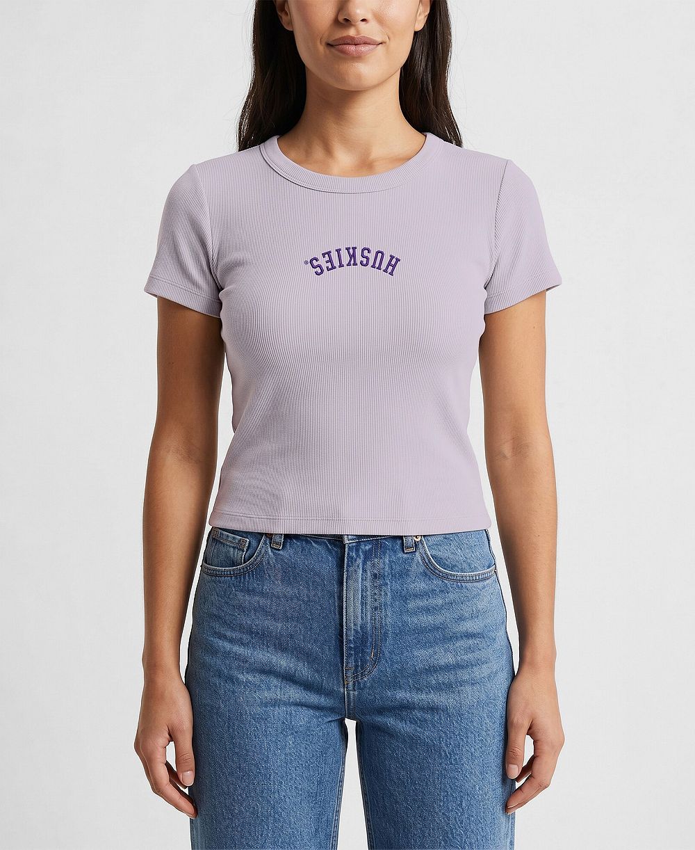 Женский укороченный топ Uscape Apparel Purple Washington Huskies