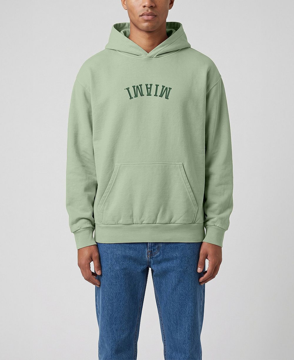 Худи Uscape Apparel Men's Green Miami Hurricanes Vintage Heavyweight