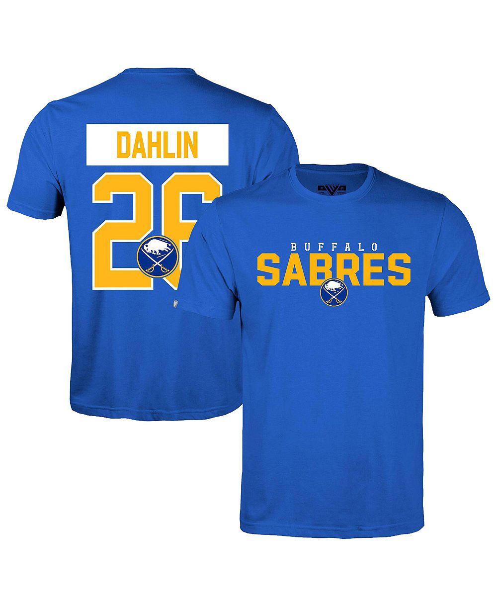 Мужская футболка LevelWear Rasmus Dahlin Royal Buffalo Sabres Richmond Name & Number