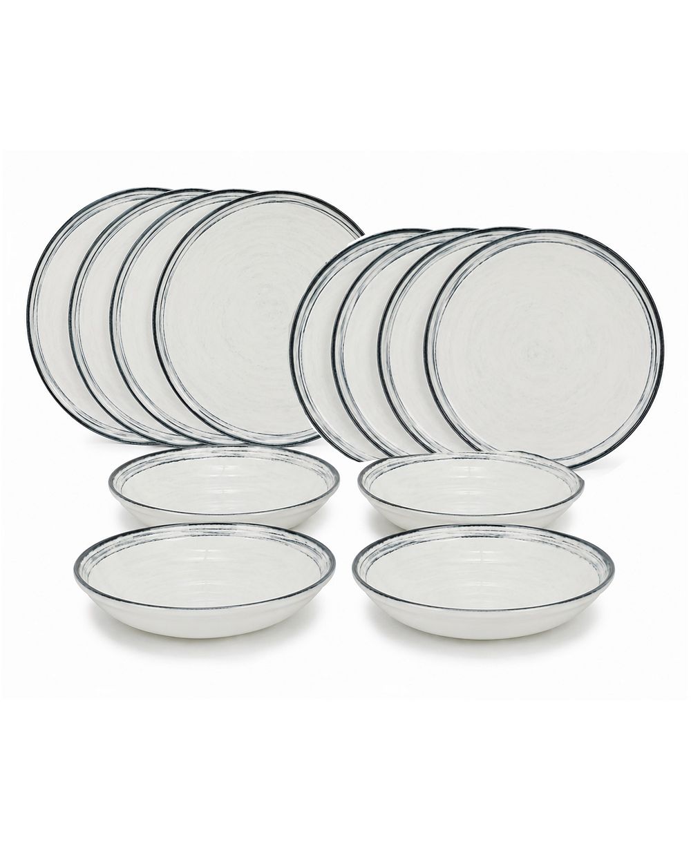 French Home Water's Edge 12-Piece Dinnerware Set, Service For 4