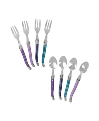 Набор десертных ложек и вилок French Home Plum Rose Laguiole, 8 шт
