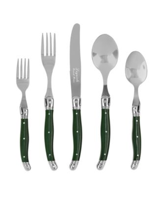 French Home Douglas Fir Laguiole 20-Piece Flatware Set , Service For 4