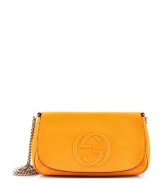 Gucci сумка через плечо Soho Chain из кожи, б/у, размер Medium