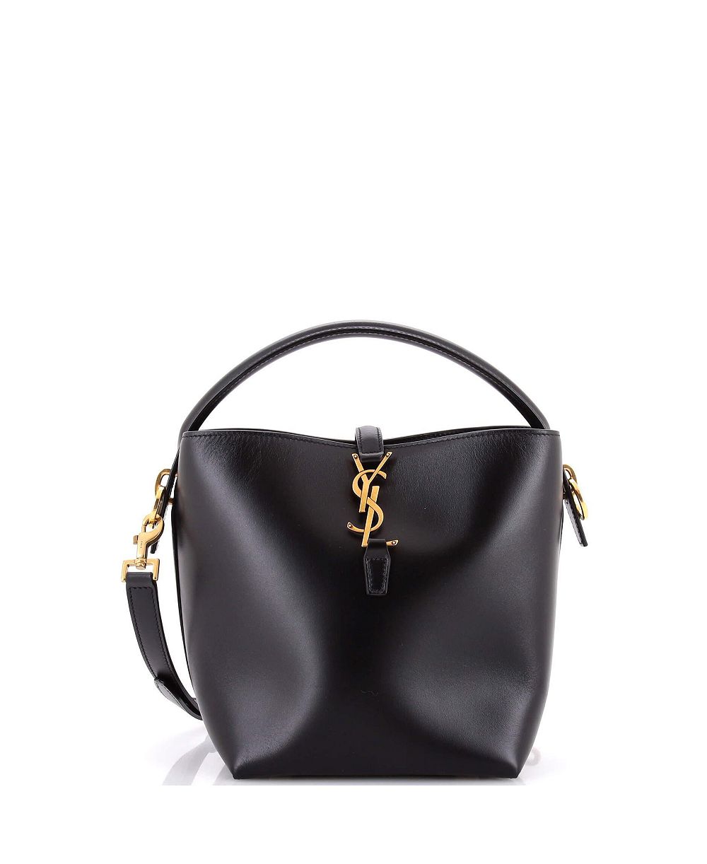 Pre-Owned Saint Laurent Mini Le 37 Bucket Bag Leather