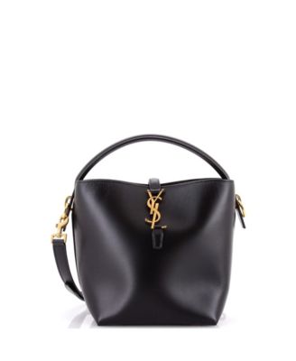 Pre-Owned Saint Laurent Mini Le 37 Bucket Bag Leather