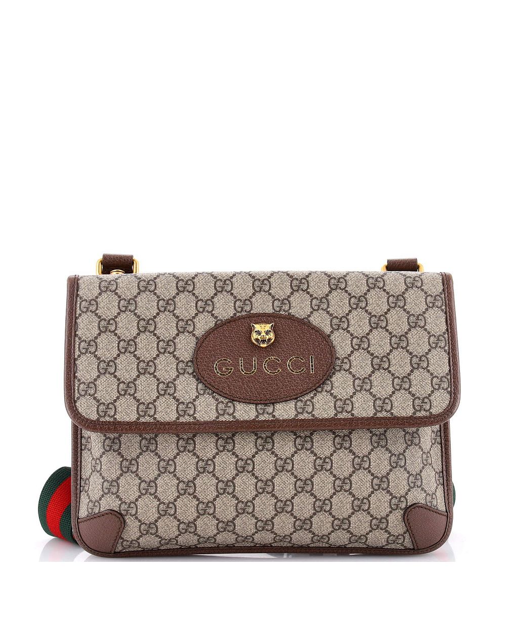 Pre-Owned Gucci Medium Neo Vintage Flap Messenger GG Coated Canvas