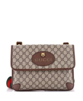 Pre-Owned Gucci Medium Neo Vintage Flap Messenger GG Coated Canvas