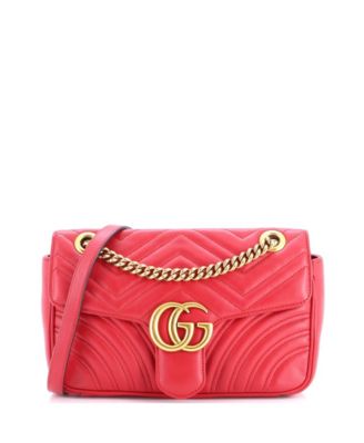 Б/у сумка Gucci Medium GG Marmont Flap Bag Matelasse Leather