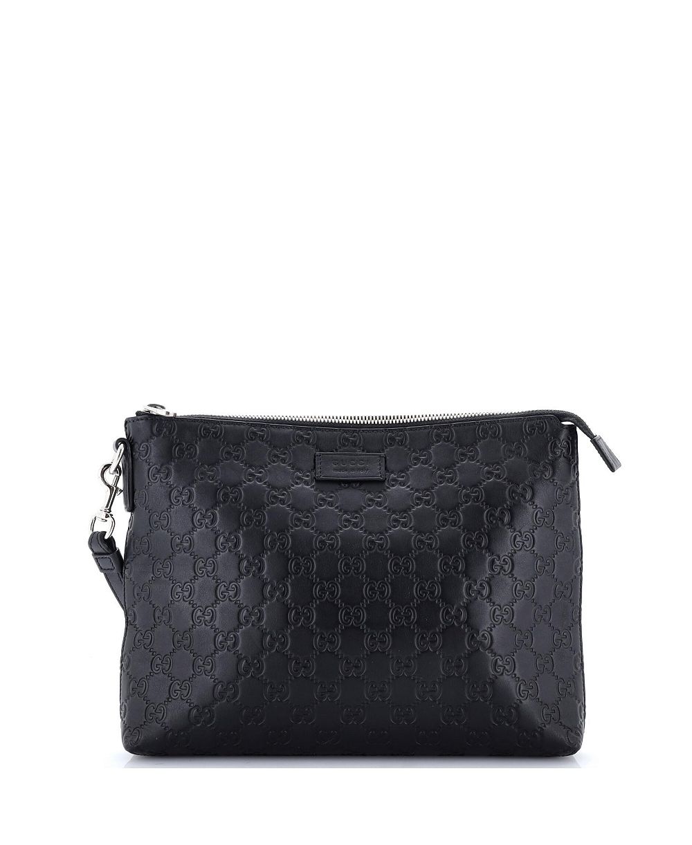 Pre-Owned Gucci Signature Soft Wristlet Guccissima Leather