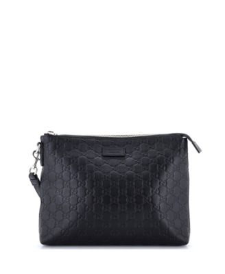 Pre-Owned Gucci Signature Soft Wristlet Guccissima Leather