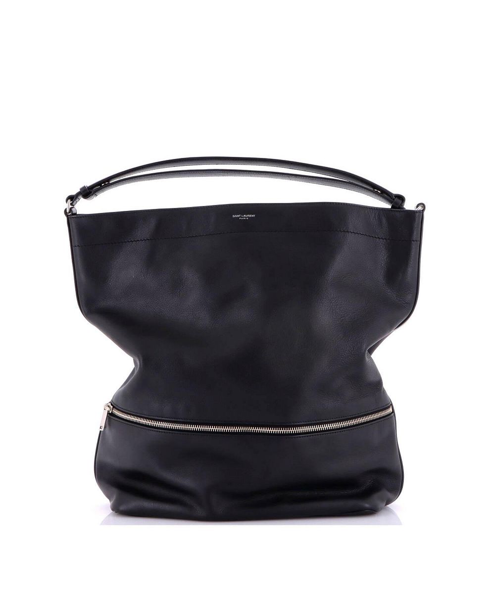 Pre-Owned Saint Laurent Paris Long Hobo Leather