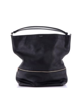 Pre-Owned Saint Laurent Paris Long Hobo Leather