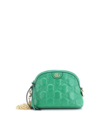 Б/у сумка на плечо Gucci Small Dome Chain Zip Shoulder Bag GG Matelasse Leather