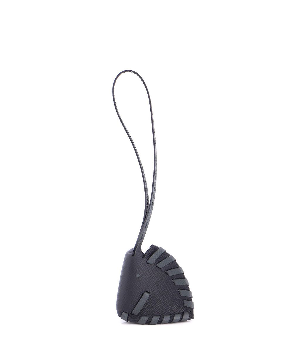 Брелок HERMÉS Cheval Tresse Leather Bag Charm