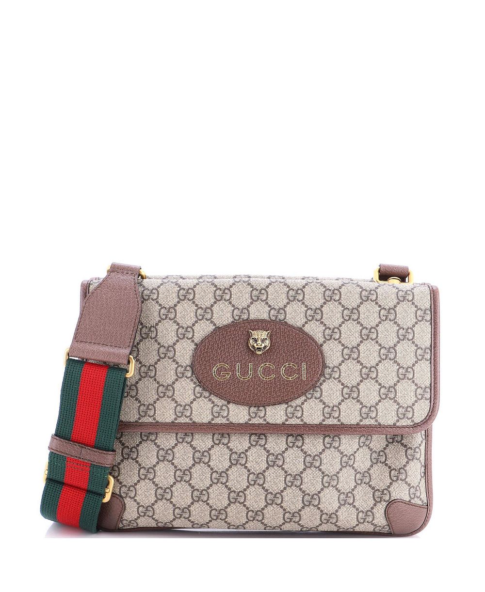 Pre-Owned Gucci Medium Neo Vintage Flap Messenger GG Coated Canvas