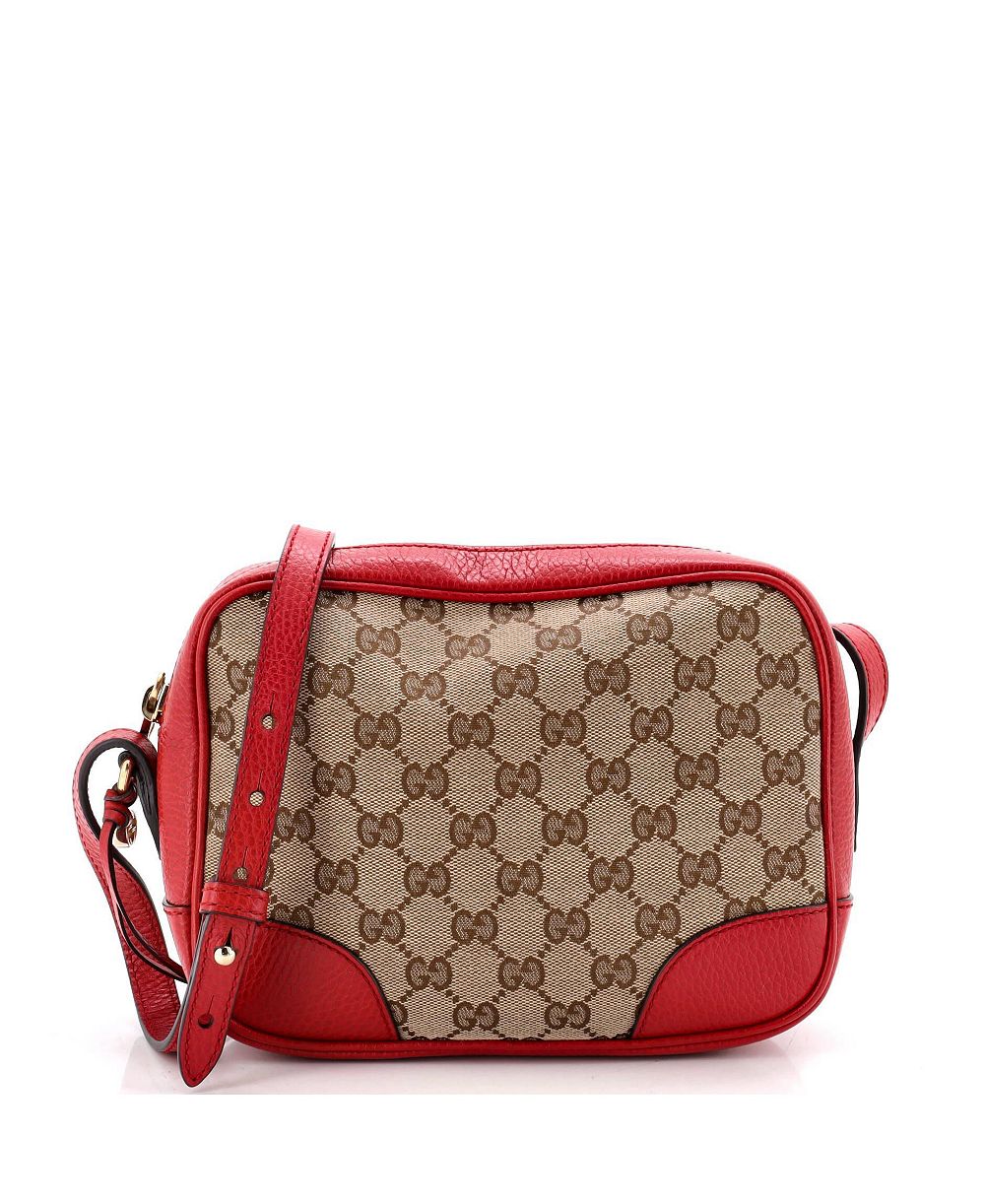 Pre-Owned Gucci Мини-сумка через плечо Mini Bree Disco GG Canvas с кожаной отделкой
