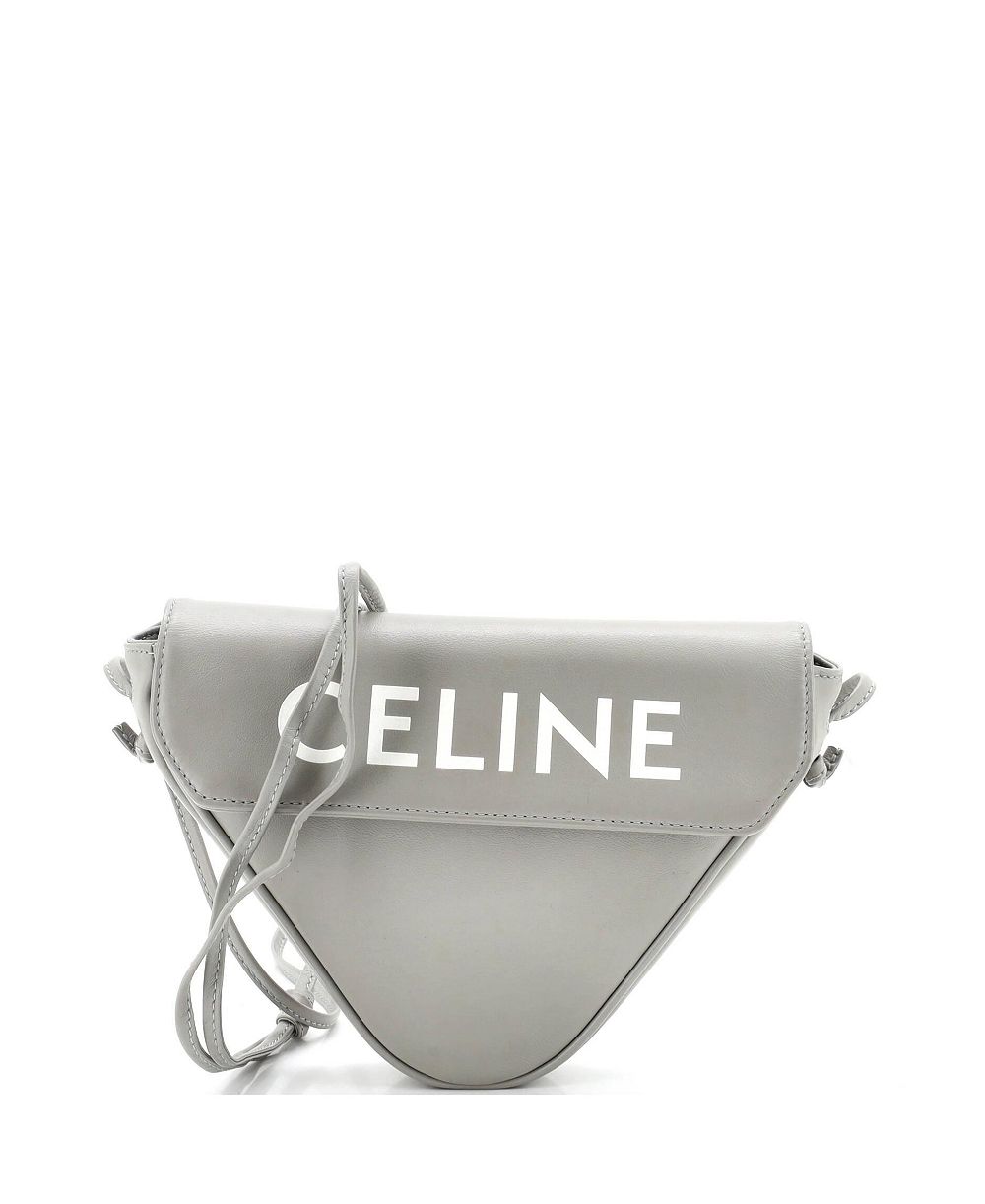 Кожаная сумка Celine Small Triangle, б/у