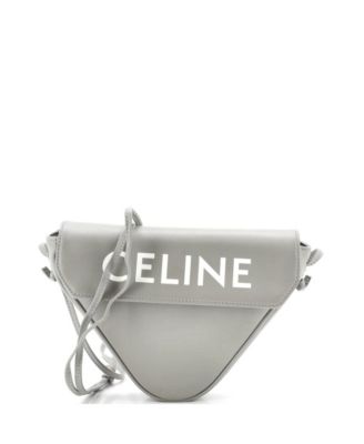 Кожаная сумка Celine Small Triangle, б/у