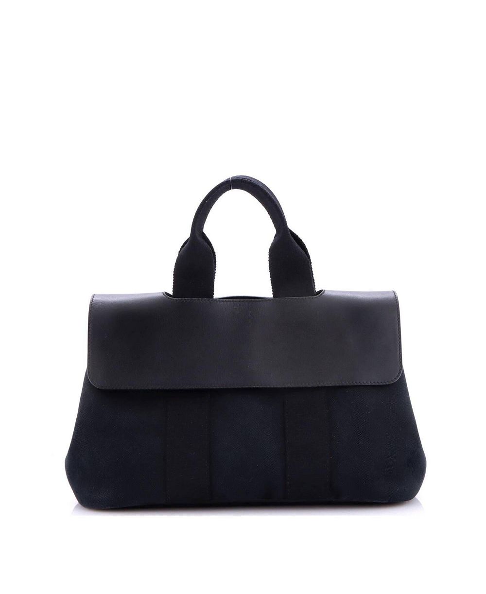 Б/у сумка HERMÉS PM Valparaiso из ткани и кожи