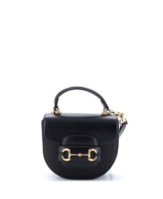 Gucci Mini Horsebit 1955 сумка на ручке из кожи, б/у