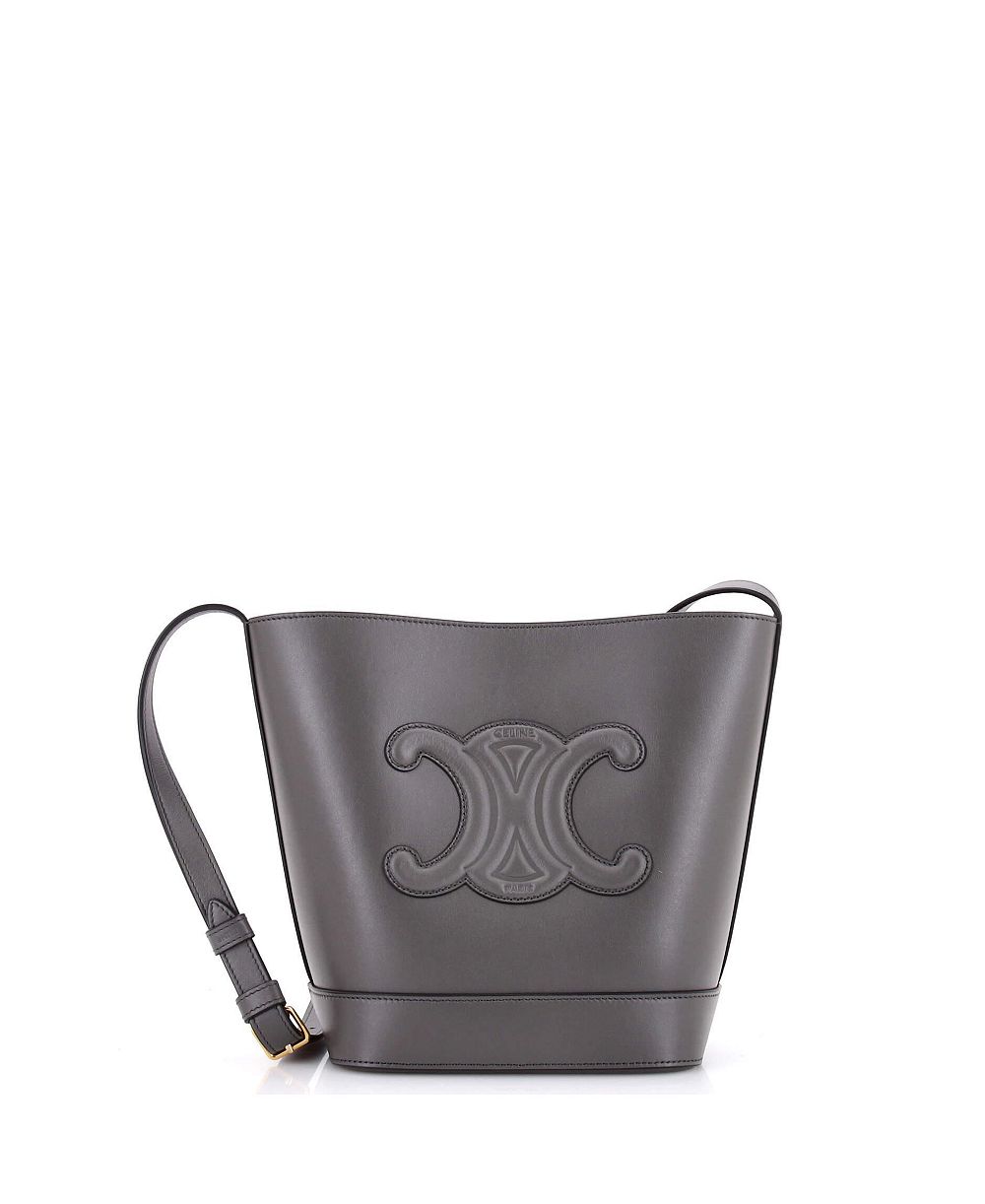 Сумка-ведро Pre-Owned Celine Small Cuir Triomphe Leather