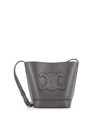 Сумка-ведро Pre-Owned Celine Small Cuir Triomphe Leather
