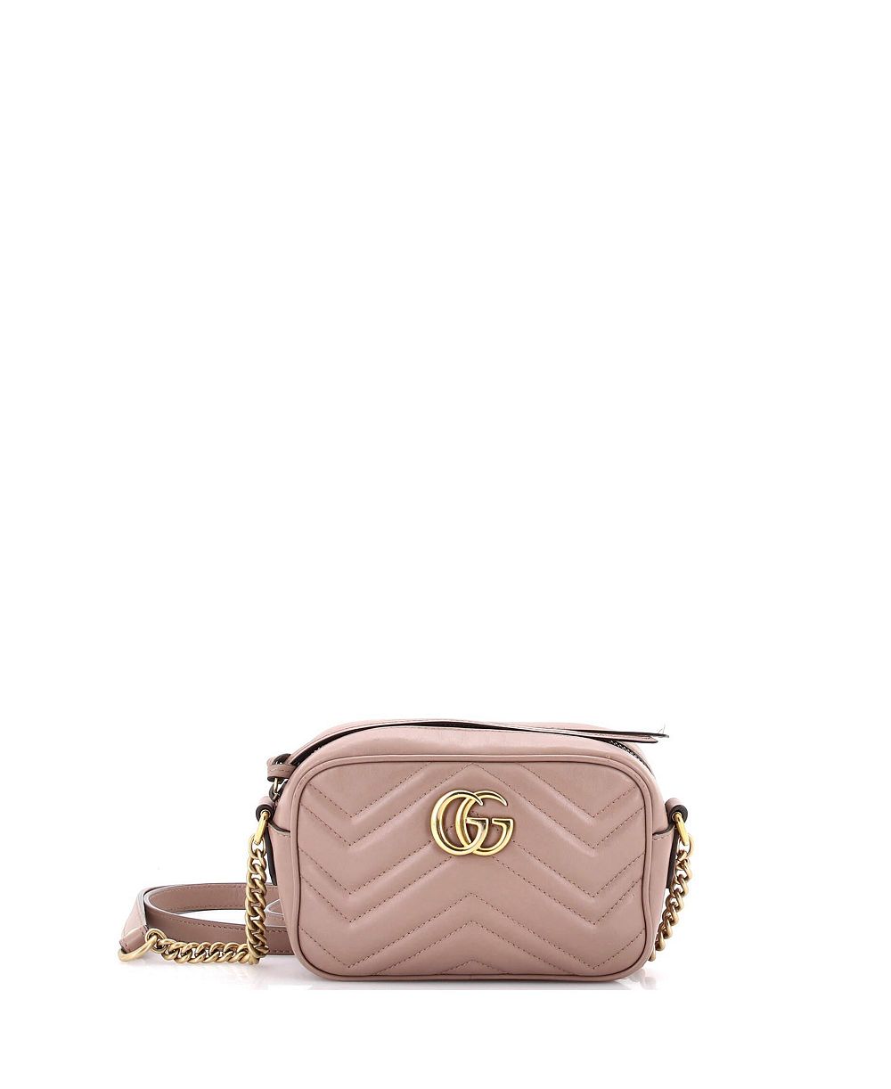 Б/у сумка через плечо Gucci Mini GG Marmont Matelasse Leather