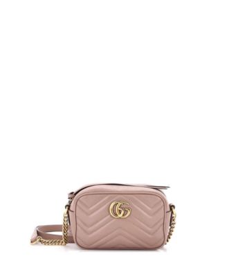 Б/у сумка через плечо Gucci Mini GG Marmont Matelasse Leather