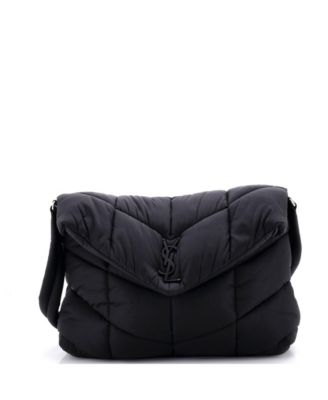 Pre-Owned Saint Laurent Loulou Puffer Messenger Bag Quilted Econyl