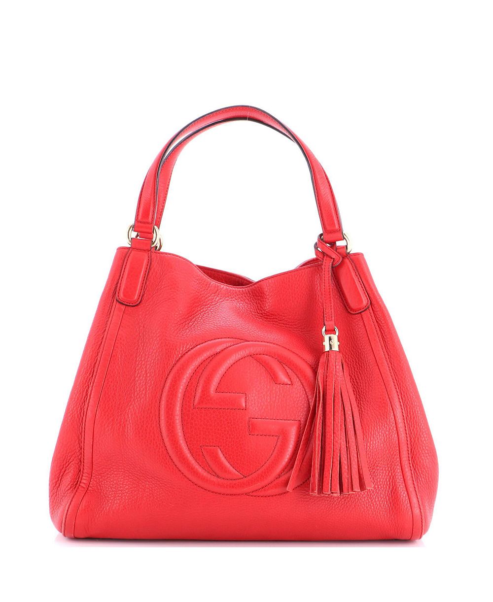 Pre-Owned Gucci Medium Soho Shoulder Bag Leather
