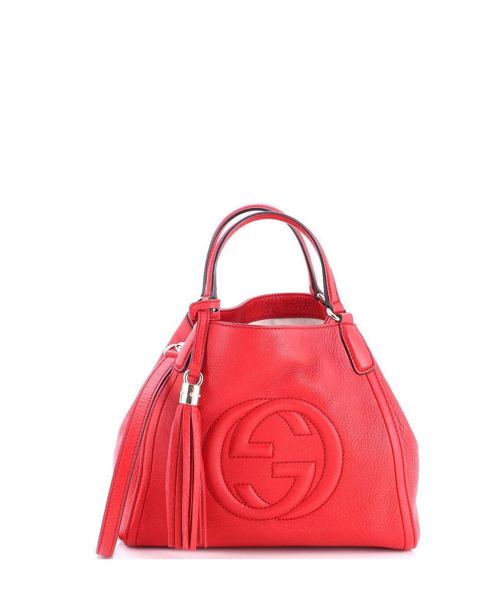 Pre-Owned Gucci Small Soho Convertible Shoulder Bag Leather