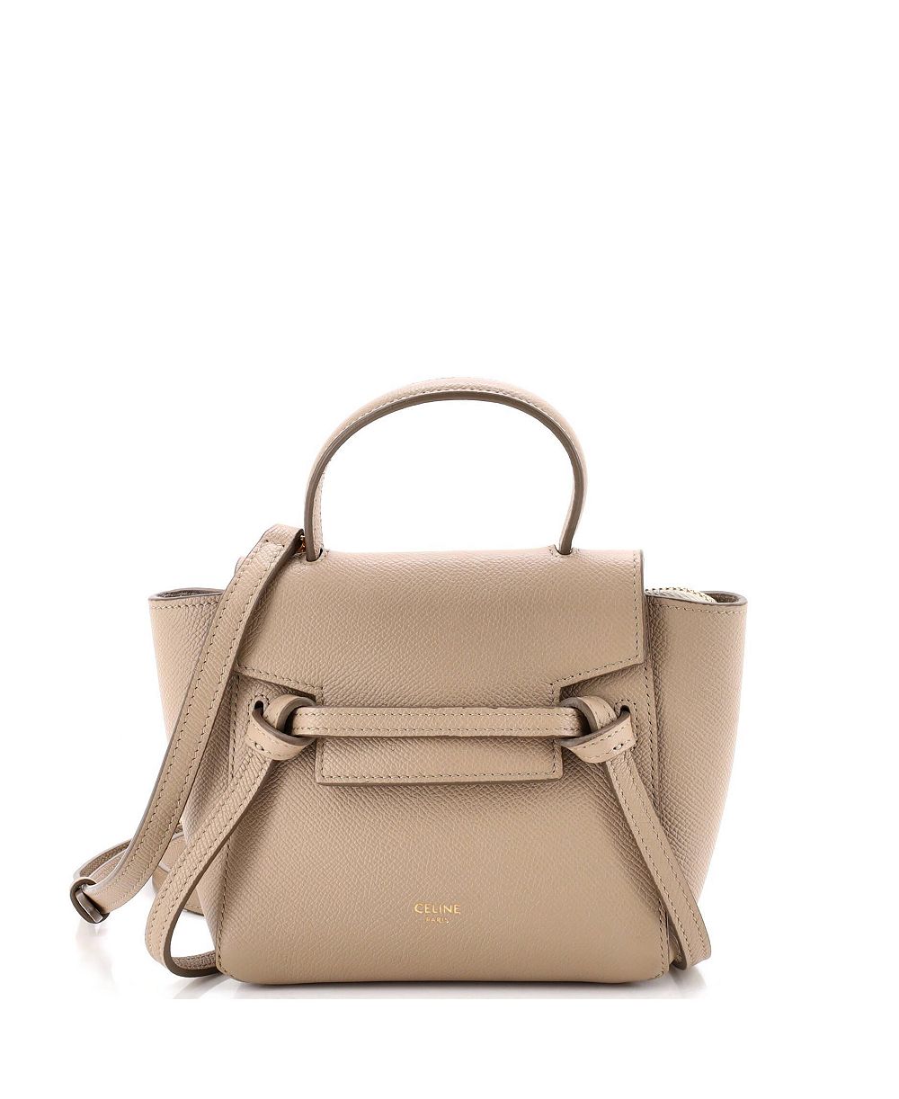 Pre-Owned Celine Pico Belt Bag Textured Leather
