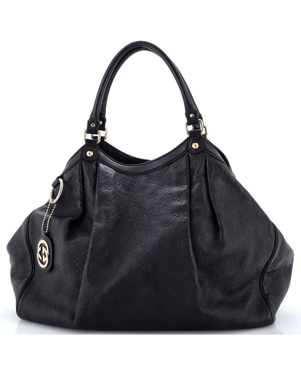 Pre-Owned Gucci Large Sukey Tote Guccissima Leather