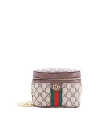 Брендовая сумка-пояс Gucci Ophidia Small Chain, полотно с покрытием GG
