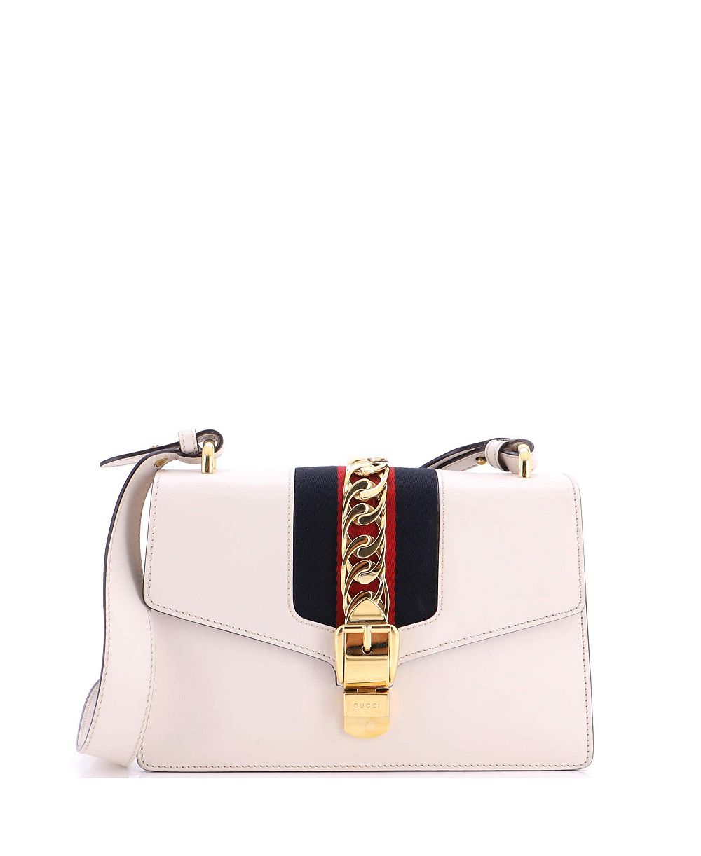 Pre-Owned Gucci Small Sylvie Shoulder Bag Leather