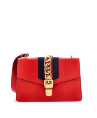 Pre-Owned Gucci Small Sylvie Shoulder Bag Leather