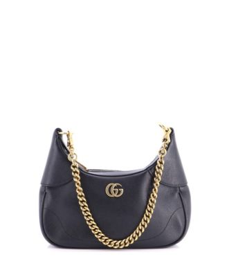 Pre-Owned Gucci Small Aphrodite Zip Shoulder Bag Leather
