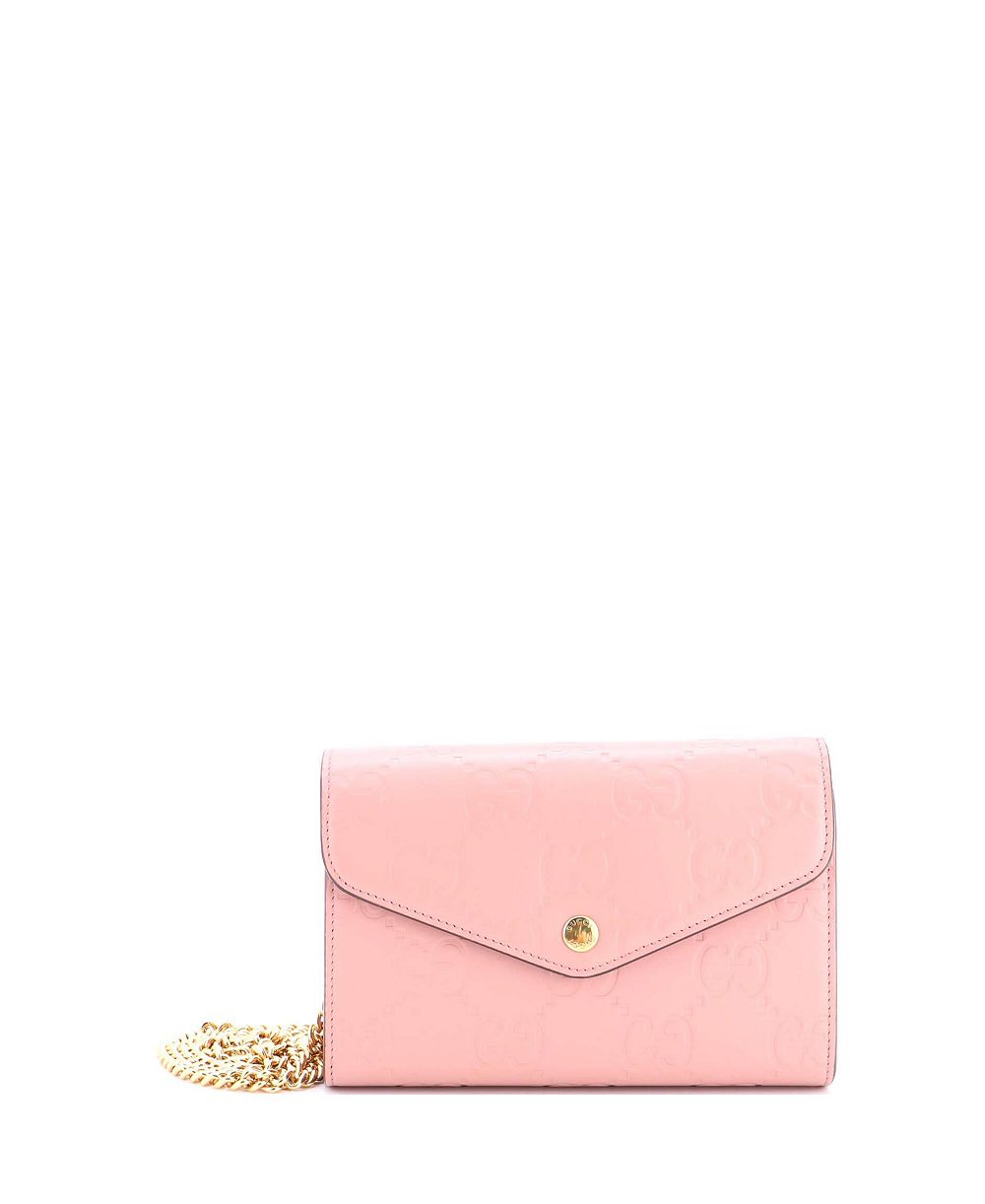Gucci кошелек-конверт на цепочке Guccissima Leather, б/у
