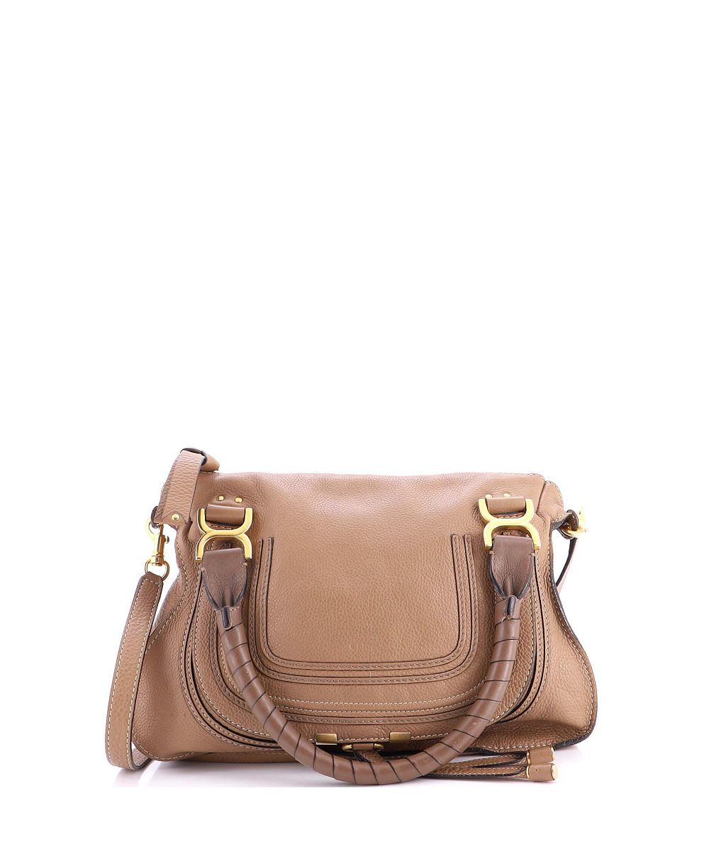 Pre-Owned Chloe Small Marcie Satchel Leather