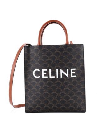 Сумка-тоут Celine Small Vertical Cabas Triomphe Coated Canvas (б/у)
