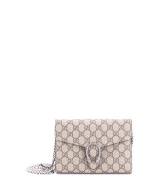 Pre-Owned Gucci Small Dionysus Chain Wallet GG Coated Canvas