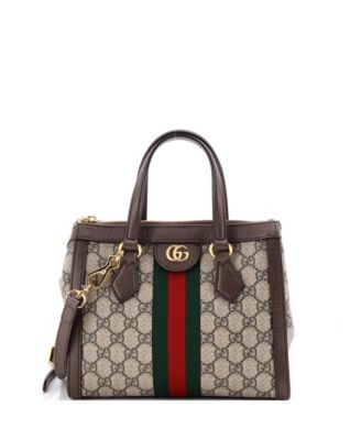 Сумка-тоут Gucci Small Ophidia из покрытого холста GG, б/у