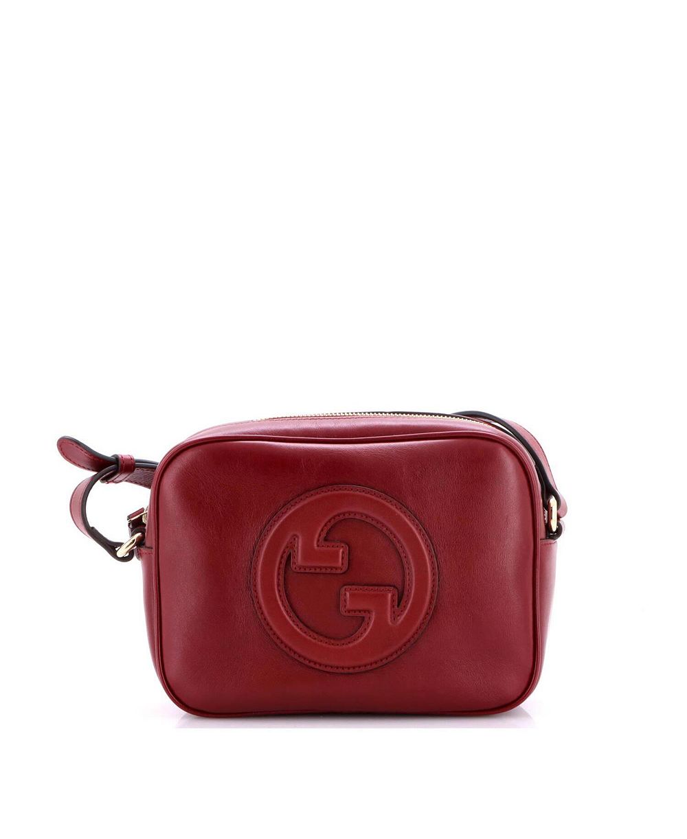 Pre-Owned Gucci Mini Blondie Camera Bag Leather