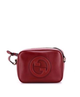 Pre-Owned Gucci Mini Blondie Camera Bag Leather